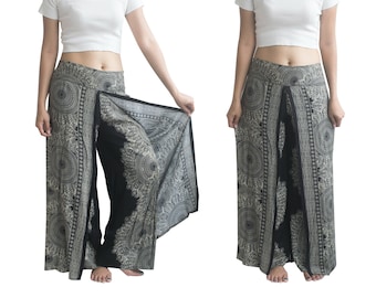 Wrap Pants Boho Beach Pants Hippie Vacation Pants Open Leg Pants Bohemian Wrap Around Pants Boho Open Pants