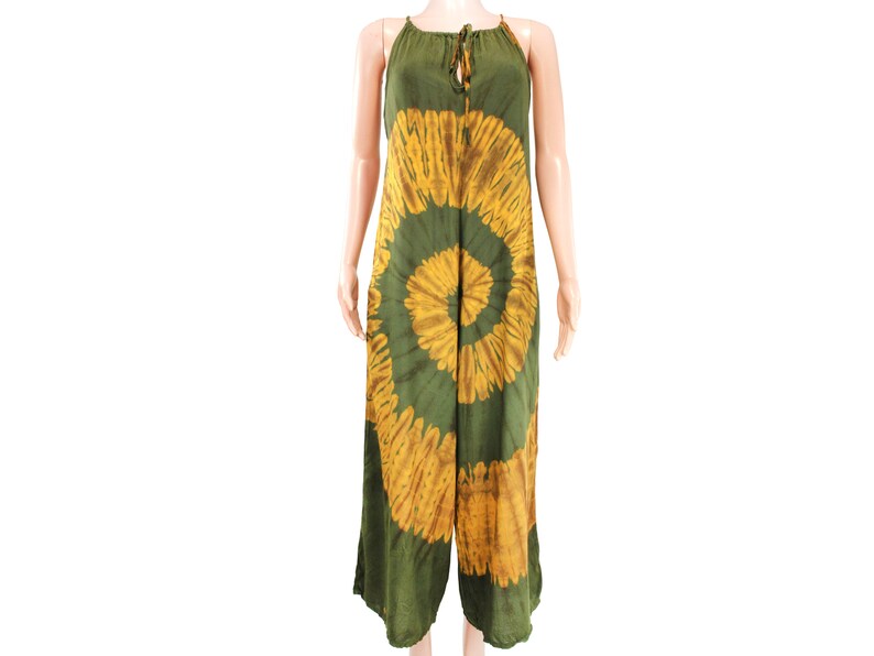 Tie dye Bohemian Romper Jumpsuit women Boho Hippie romper Comfy pants Free Shipping
