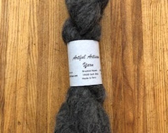 gray Alpaca yarn, brushed alpaca yarn