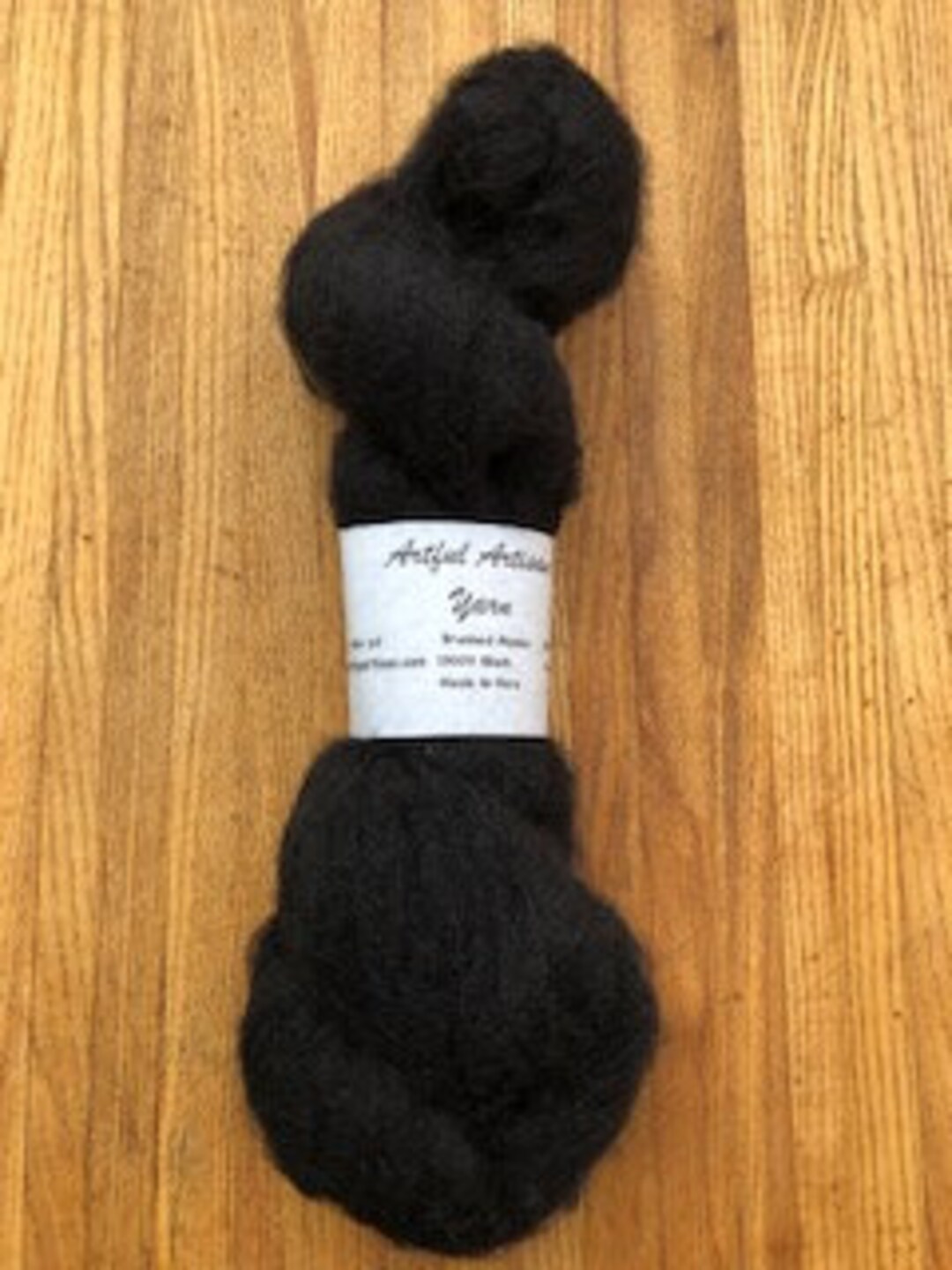 Brushed Alpaca Yarn Black Alpaca Yarn Etsy