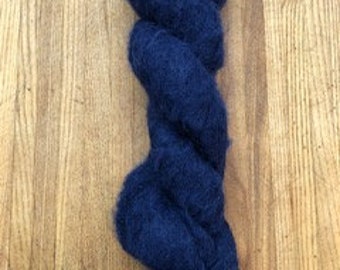Brushed Alpaca Yarn, Dark blue Alpaca Yarn,