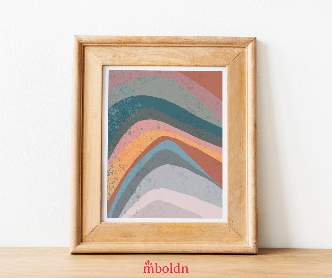 Nature Inspired Abstract Art Minimalist Decor Abstract Etsy