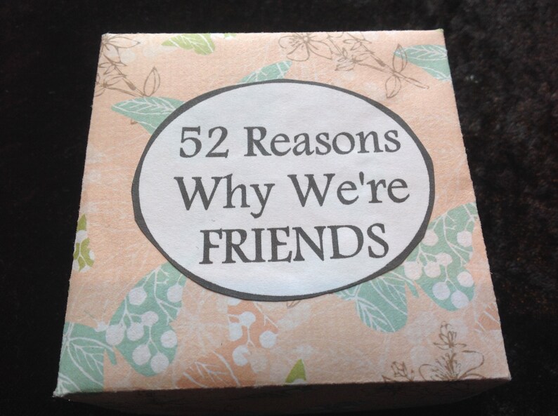 52 Reasons Why We're Friends Birthday Wedding - Etsy