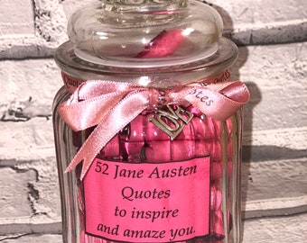 1 year of Jane Austen quotes, 52 quotes from the books.