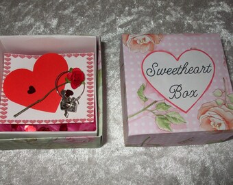 1940's Sweetheart Box  ~ Unique Vintage Wedding favours, Handmade gifts