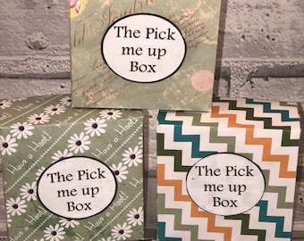 The Pick me up Box ~Feeling down, cheer someone up, Handmade gift