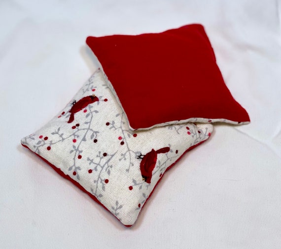 Cardinal Rice Hand Warmers Reusable Rice Packs Flannel Hand Etsy