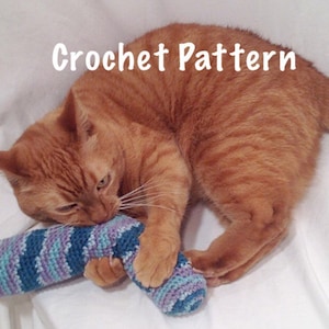 Crochet Pattern Catnip Kick Stick Cat Toy image 1