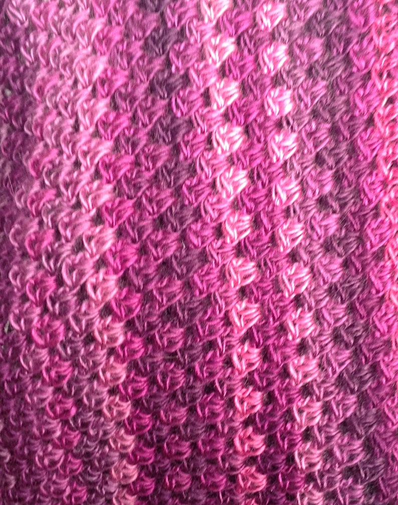 Crochet Pattern Striped Crochet Infinity Scarf - Etsy