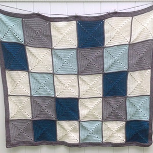 Crochet Pattern Basic Granny Square Patchwork Crochet Blanket image 2