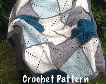 Crochet Pattern - Basic Granny Square Patchwork Crochet Blanket