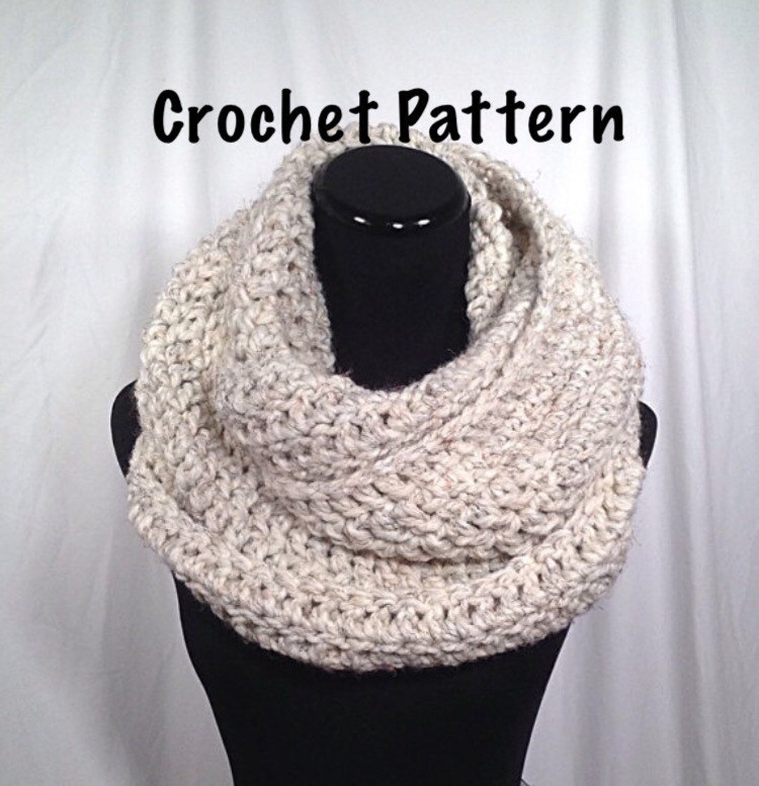Crochet Pattern - Oversize Infinity Crochet Scarf - Etsy