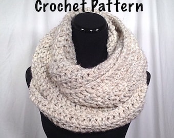 Crochet Pattern - Oversize Infinity Crochet Scarf