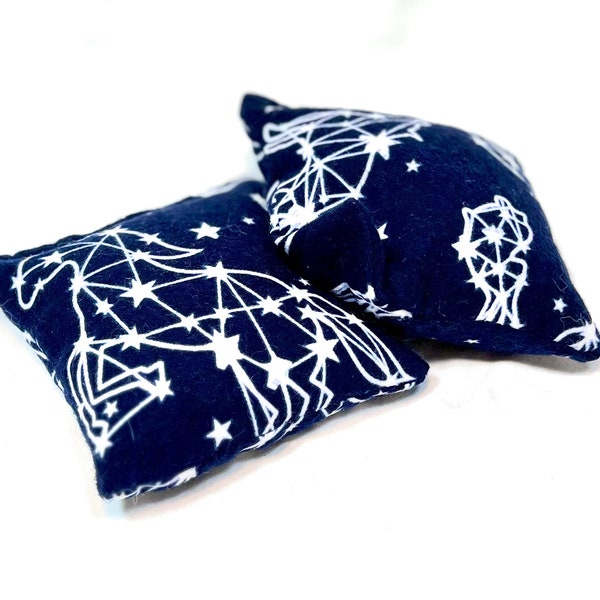 Constellation Glow in the Dark Mini Rice Hand Warmers, Reusable Rice Packs, Flannel Hand Warmers