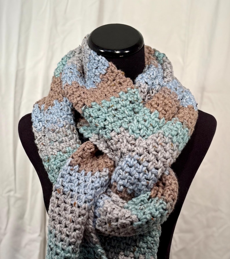 oversized earthy scarf