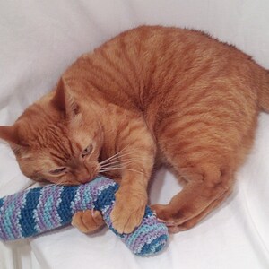 Crochet Pattern Catnip Kick Stick Cat Toy image 2