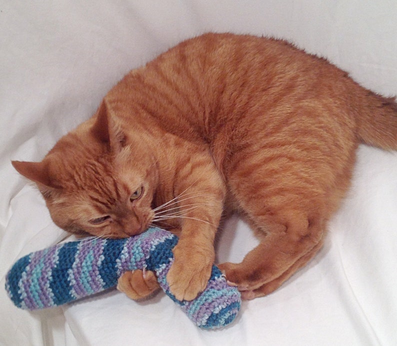 Crochet Pattern Catnip Kick Stick Cat Toy image 2