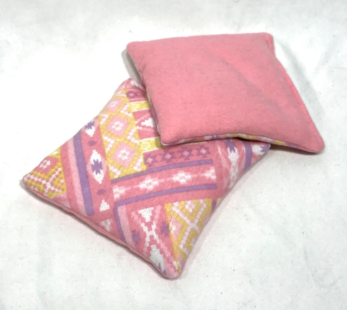 Pink Aztec Rice Hand Warmers Reusable Rice Packs Flannel | Etsy