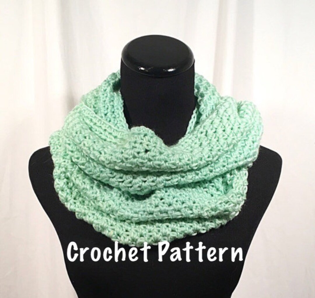 Crochet Pattern - Open Stitch Infinity Crochet Scarf - Etsy