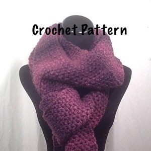 Crochet Pattern - Sparkle Oversized Crochet Scarf