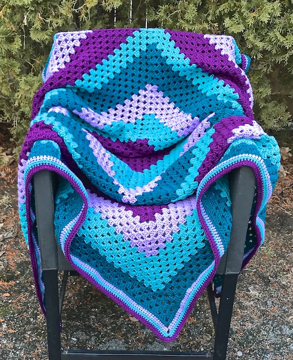 Blue and 2025 purple blanket