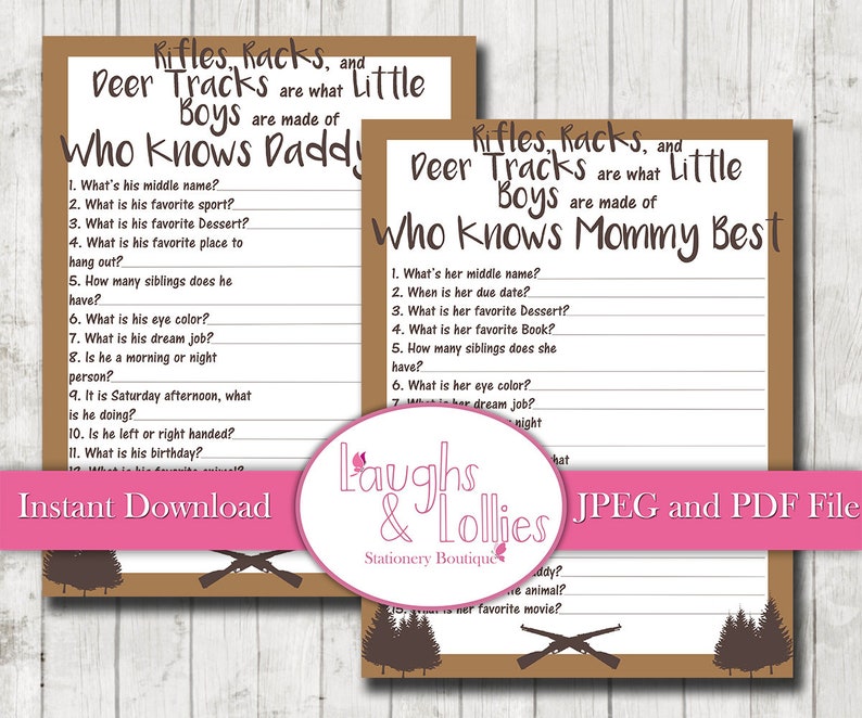 Baby Shower Trivia Game Mommy Trivia Game Daddy Trivia Game Etsy Baby Shower Trivia Game Mommy Trivia Game Daddy Trivia Game Etsy