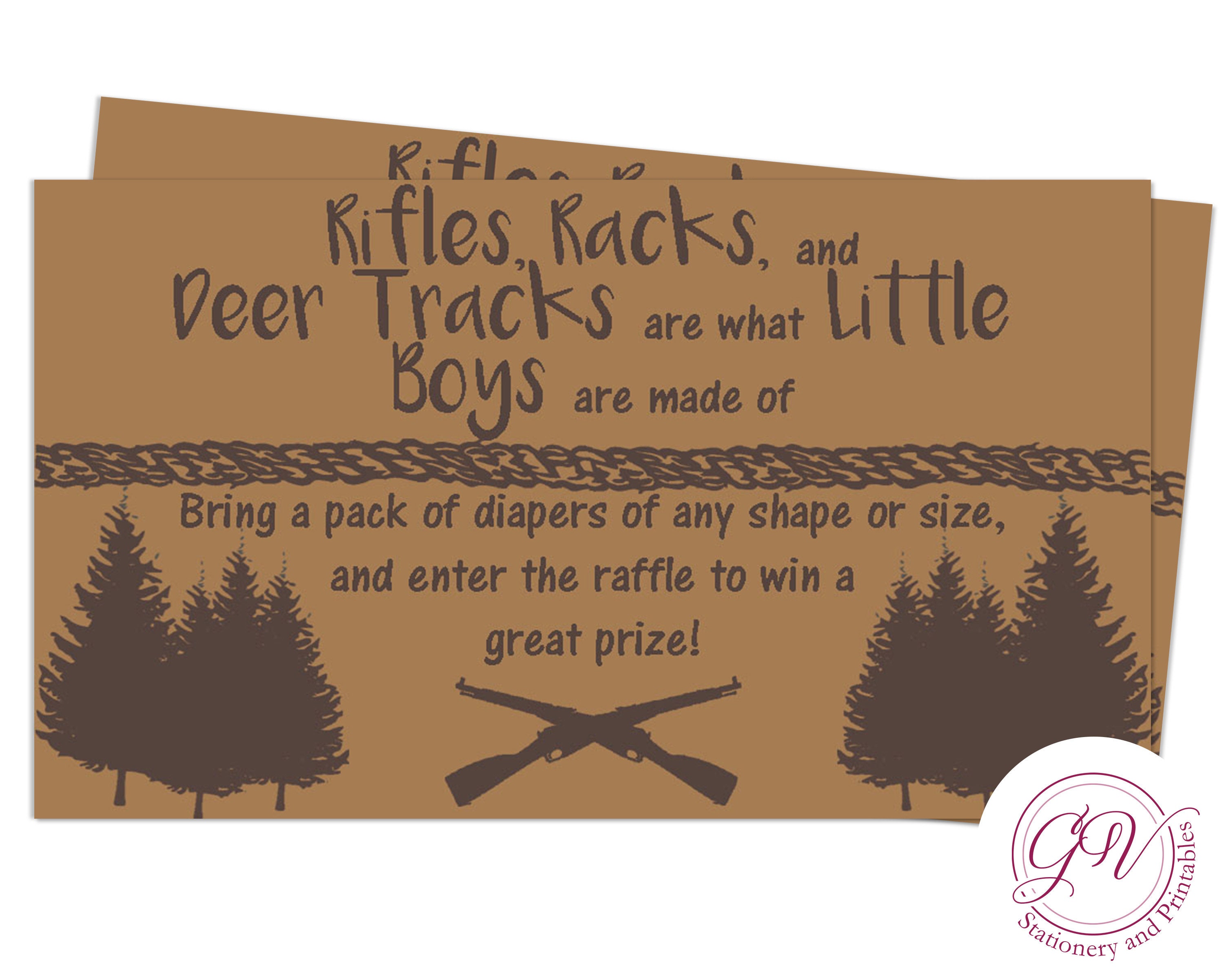 Printable Brown Duck Hunting Themed Baby Shower Invitation Etsy