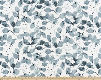 Peacoat Indigo  Cafe Curtains (Set of 2 Panels).Colors  White  and Blue. Choose Length (15"L up-to 64"L)-UNLINED
