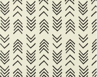 MudCloth  Ivory Cafe Curtains (Set of 2 Panels).Colors: Beige and Black. Choose Length (15&quot;L up to 64&quot;L)-UNLINED