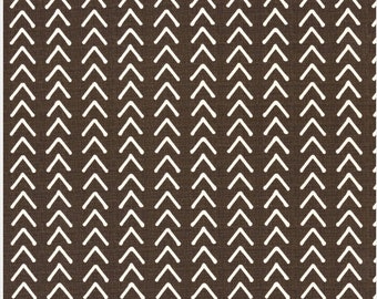 Boho Mud Cafe Curtains (Set of 2 Panels).Colors: Brown and White . Choose Length (15&quot;L up to 64&quot;L)-UNLINED