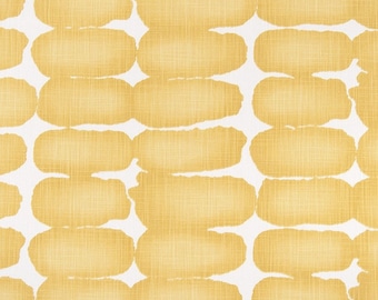 Gele shibori-cafégordijnen. (set van 2 panelen). Kleuren: geel en wit. Kies je lengte (15 tot 64 inch) - ONLINE