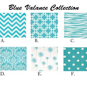 Blue Valance. Light Blue Valence.Blue Window Treatment. Light Blue Drapery . Light Blue Valance window curtain.