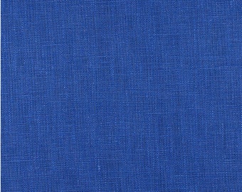 Linen Cafe Curtains| ROYAL BLUE Linen Curtains | Set of 2 Panels| Select Your Custom Length from 15" to 84" Long-100% Linen-UNLINED