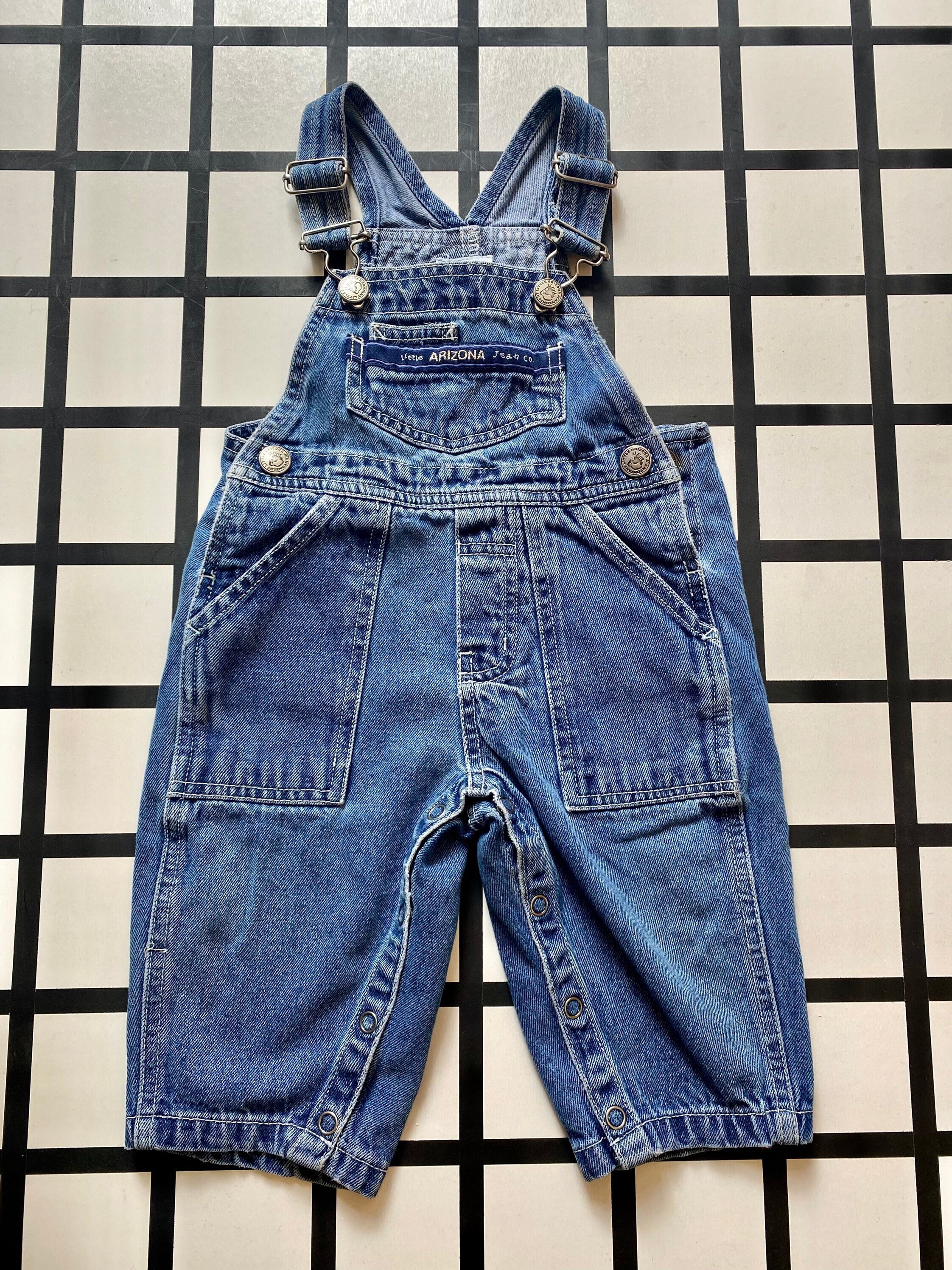 12M 1990s Vintage Kids Overalls Little 