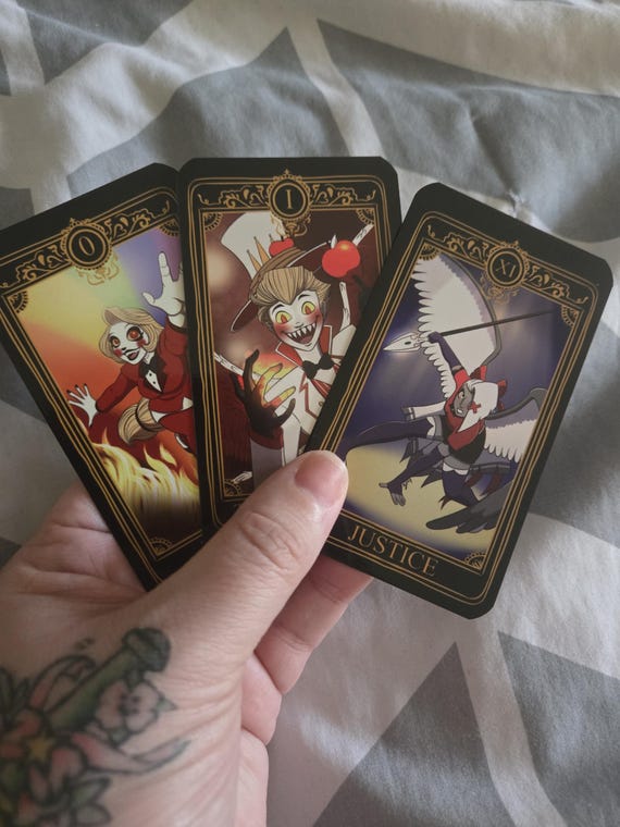 Hazbin Hotel Tarot Complete Major Arcana Set - Etsy Hazbin Hotel Tarot Complete Major Arcana Set - Etsy