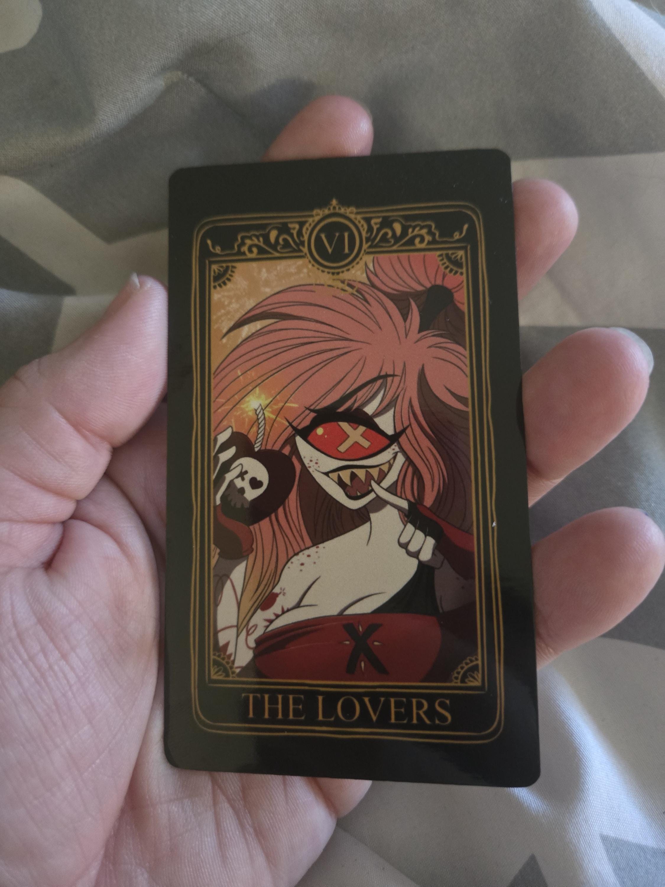 Hazbin Hotel Tarot Cherri Bomb the Lovers Card - Etsy
