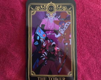 Hazbin Hotel Tarot the Vees the Tower Card - Etsy