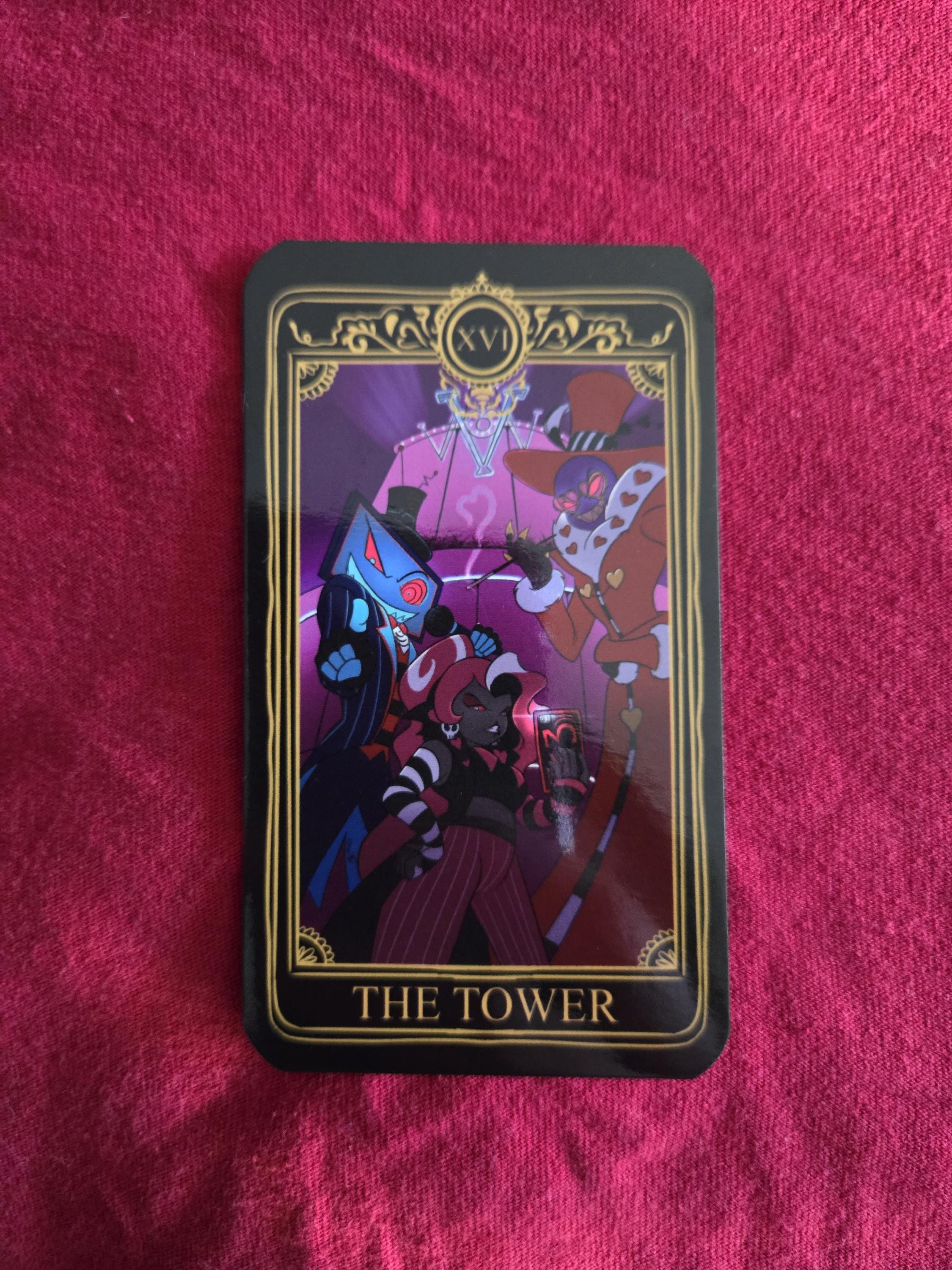 Hazbin Hotel Tarot the Vees the Tower Card - Etsy