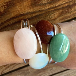 Crystal Cuff Bangles/Gemstone Cuff Bangles image 2