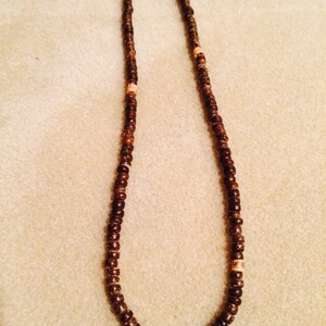 Coconut Beaded Necklace for Men. image 4