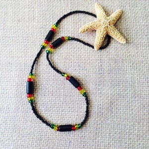 Rasta Wooden Necklace for Men & Women.