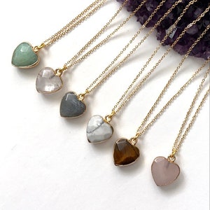 Dainty Crystal Heart Necklaces/Valentine’s Gifts.  **NOT WATER FRIENDLY**