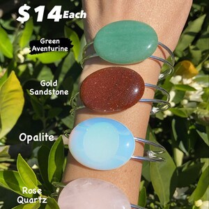 Crystal Cuff Bangles/Gemstone Cuff Bangles image 7