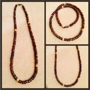 Coconut Beaded Necklace for Men. image 2