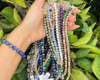 Crystal Beaded Necklaces/Beaded Gemstone Necklace/Lapis Necklace/Moonstone Necklace/Malachite Necklace/Citrine Necklace