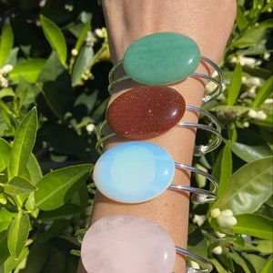 Crystal Cuff Bangles/Gemstone Cuff Bangles image 4