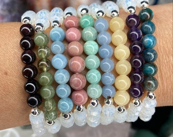 Crystal Stackable Bracelets/Crystal Beaded Bracelets