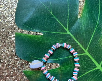 Seashell tropical bracelet.