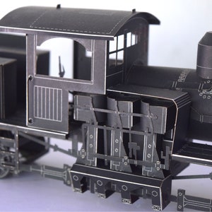 Train Model Kit, Shay Steam Locomotive, 12 Long x 5.5 Tall, DIY Assembly Required image 7