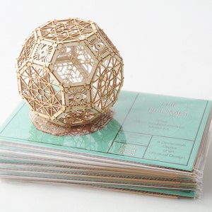 Great Rhombicuboctahedron Model Kit, 3D Laser Cut Sacred Geometry Model, Architectural Design, Gifts image 4